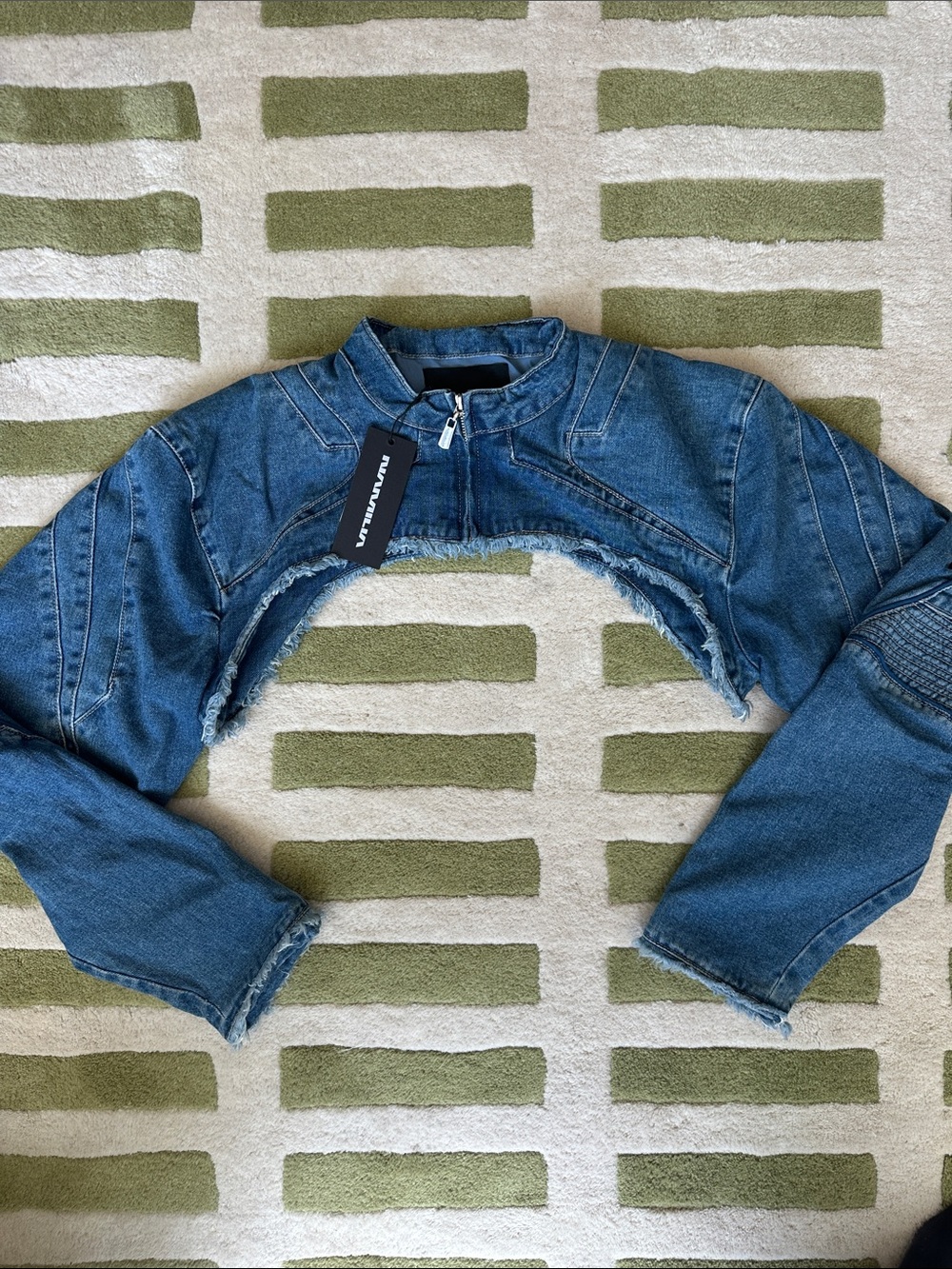 Namilia Blue Denim Cropped Bolero Jacket